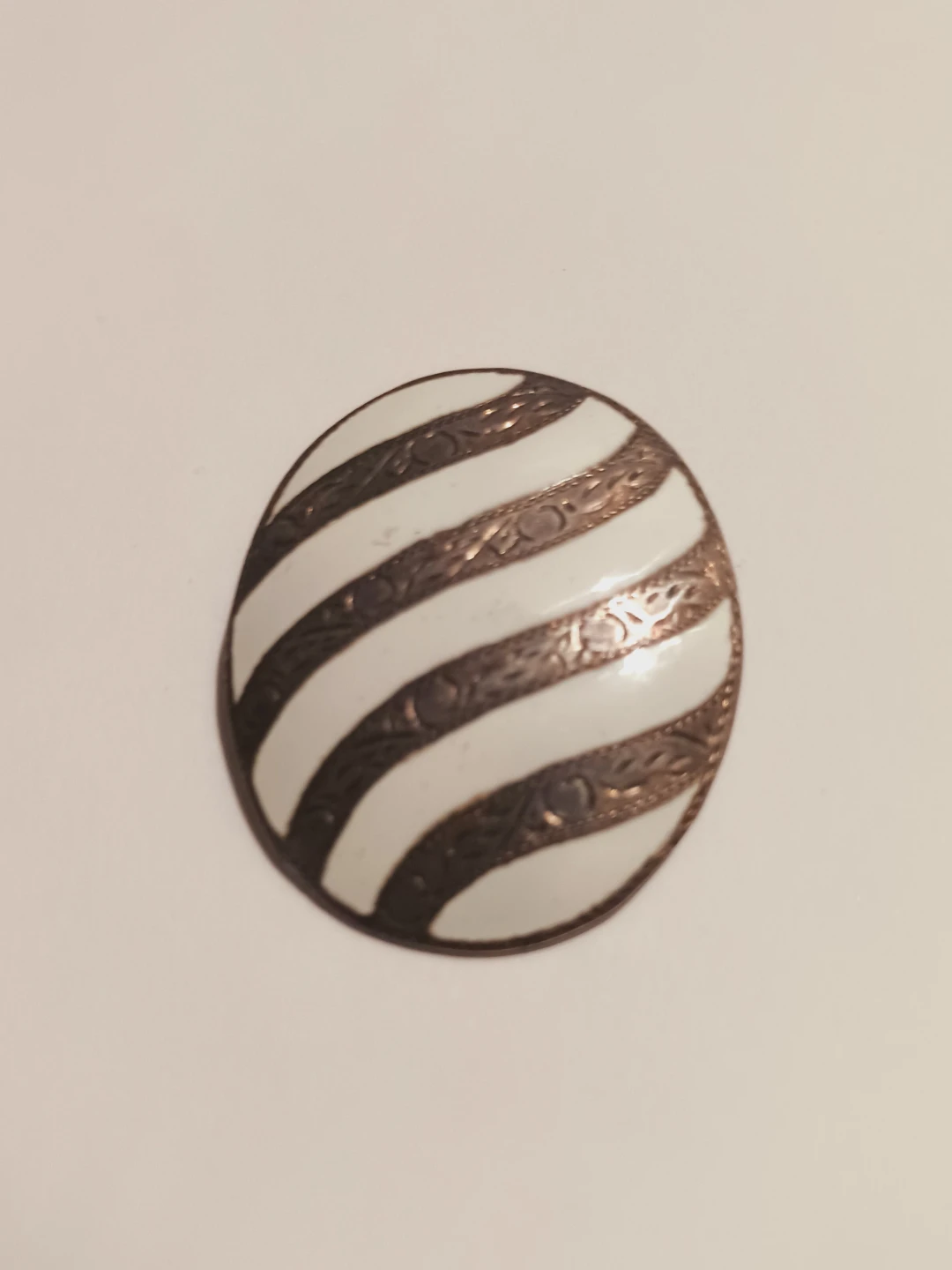 Siam Sterling Silver 925 Stamped  Enamel Brooch/ Pendant