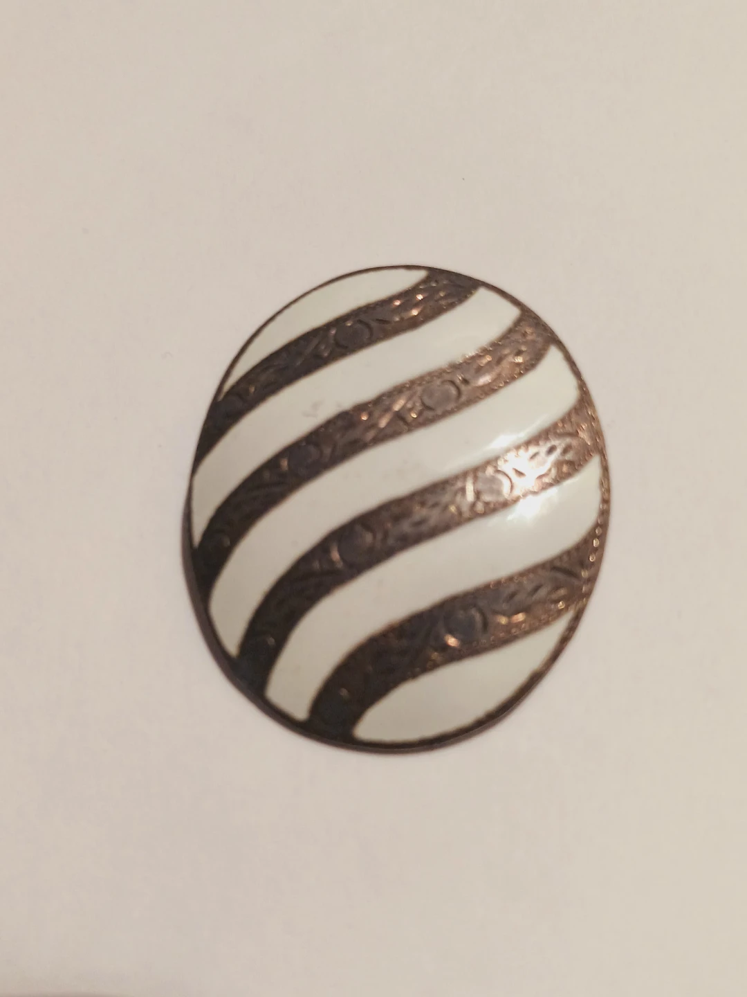 Siam Sterling Silver 925 Stamped  Enamel Brooch/ Pendant - photo 2