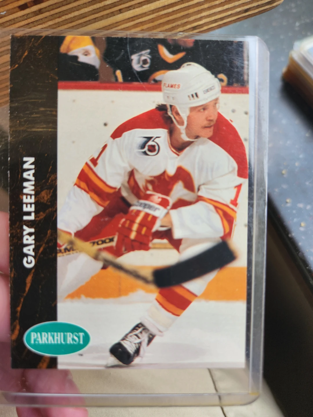 1992 Parkhurst Gary Leeman Calgary Flames Hockey Card