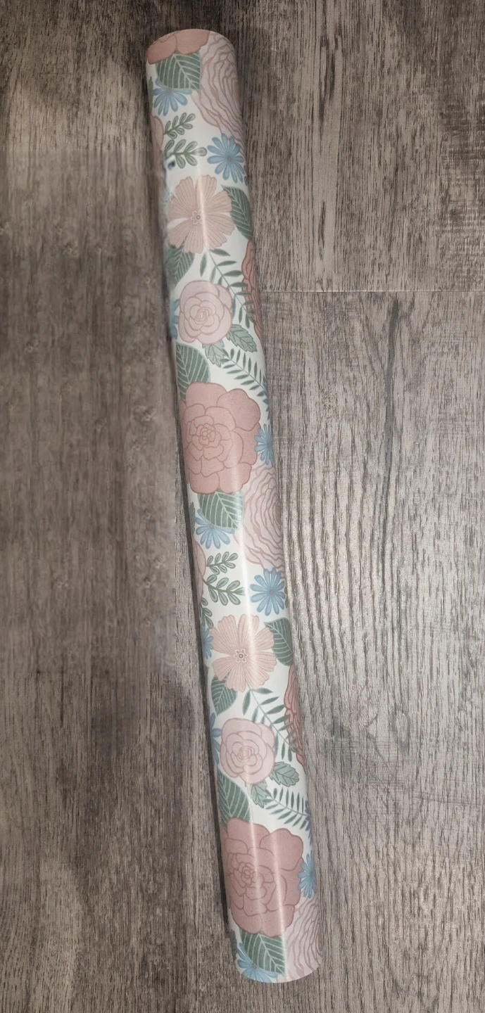 Reversible Wrapping Paper Floral Design Gift Warp 17"×396"