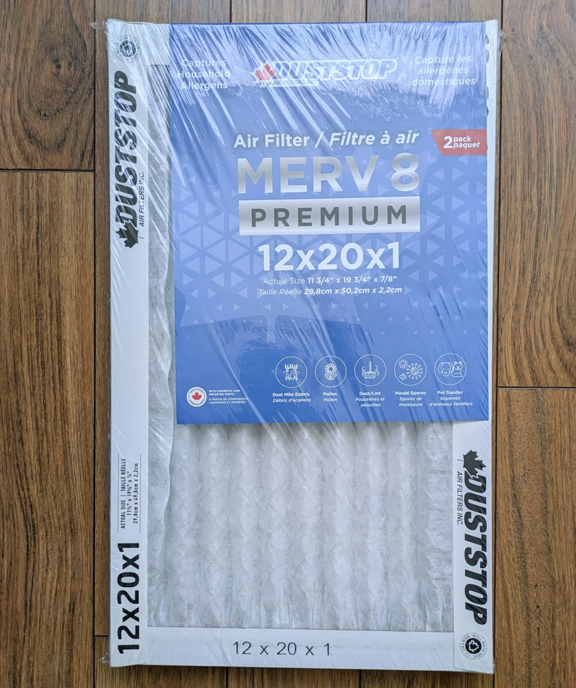 Duststop Merv8 Pleated Premium Air Filter 2-Pack - BRAND NEW