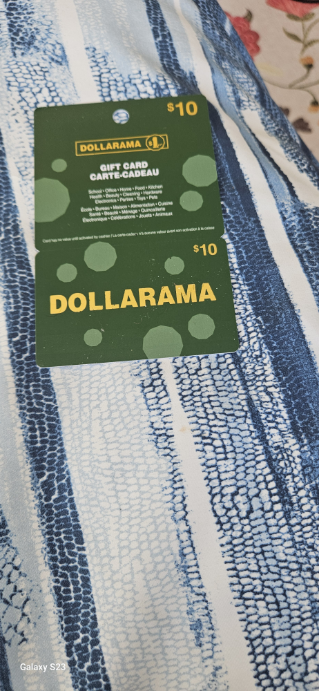 Dollarama Giftcard 10 dollars