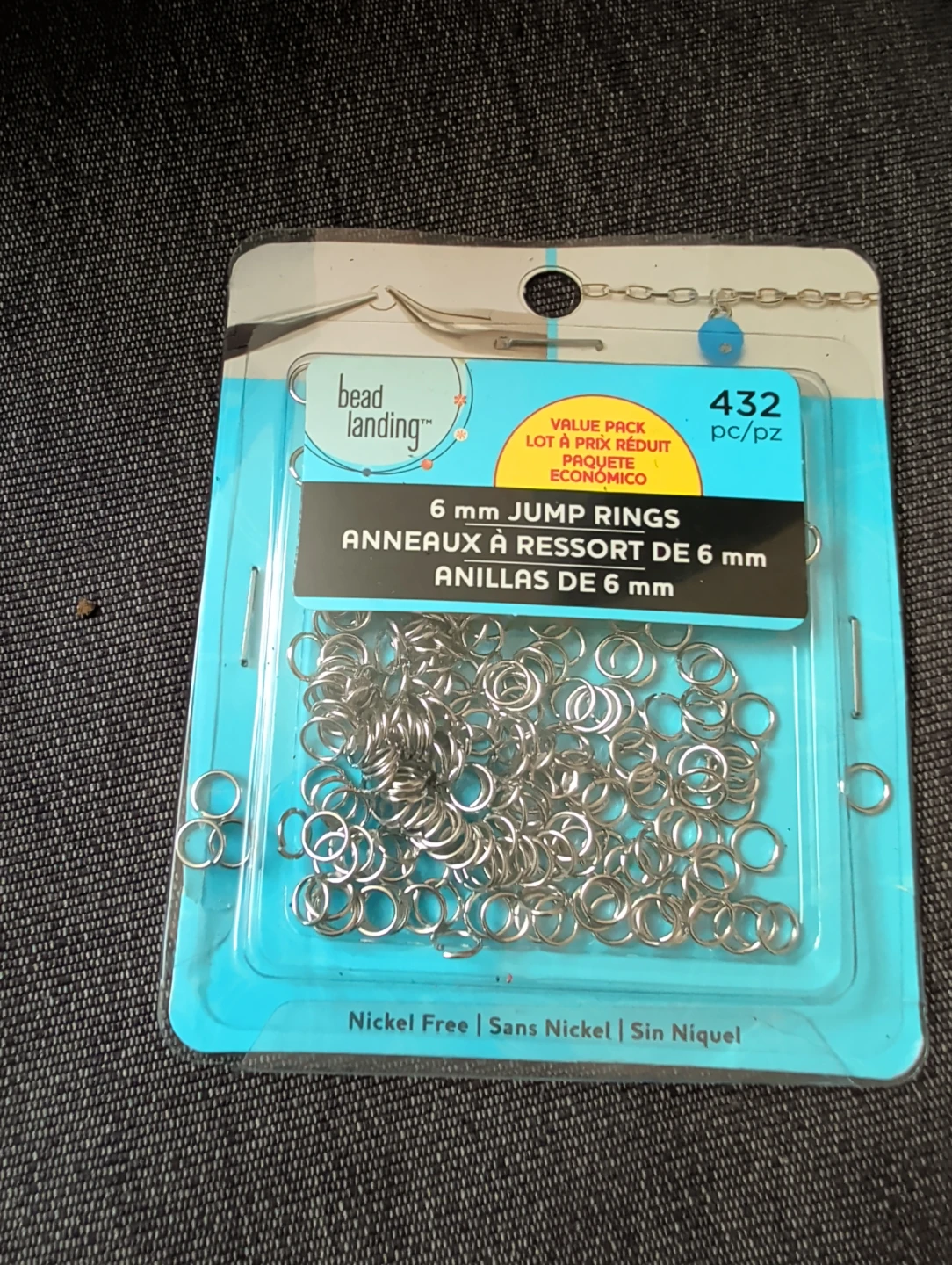 Bead Landing 6 mm Jump Rings (432 pc)