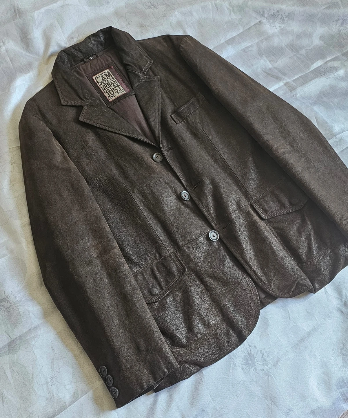 Angelo Litrico Leather-Look Blazer Jacket - Size L