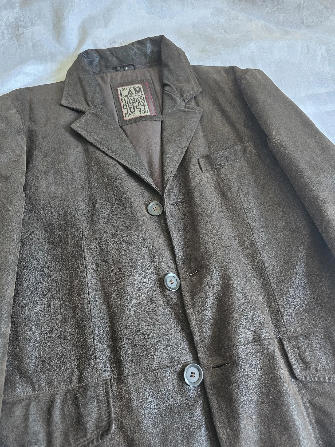 Angelo Litrico Leather-Look Blazer Jacket - Size L - photo 4