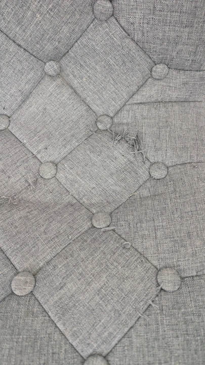 Tufted Grey Bar Stool - photo 2