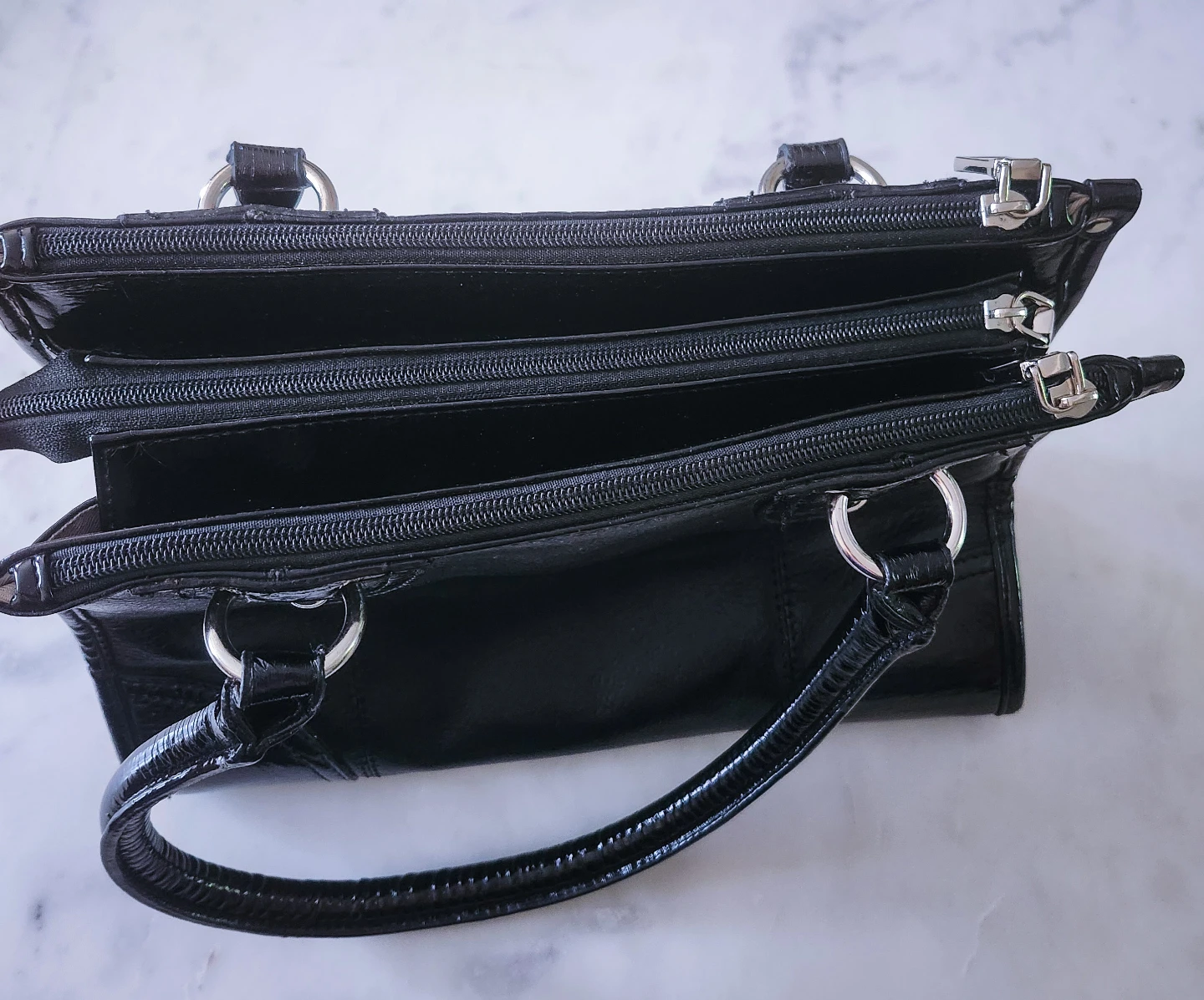 BROWNS Black leather handbag ⚽ - photo 4
