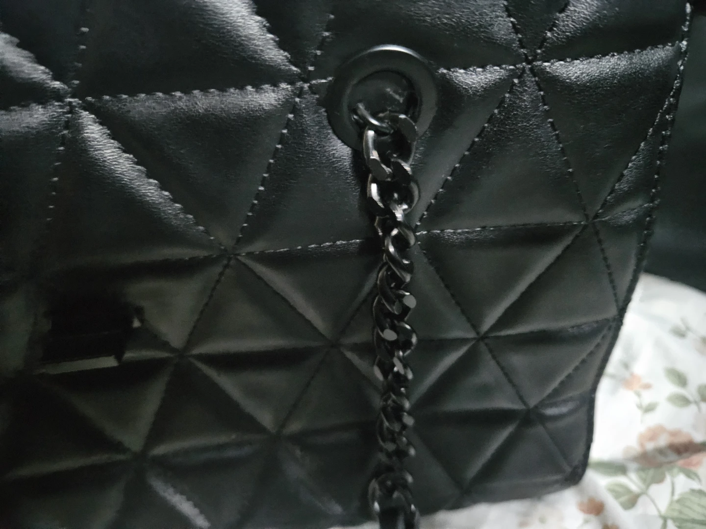 ALDO Black Quilted Tote Bag - photo 5