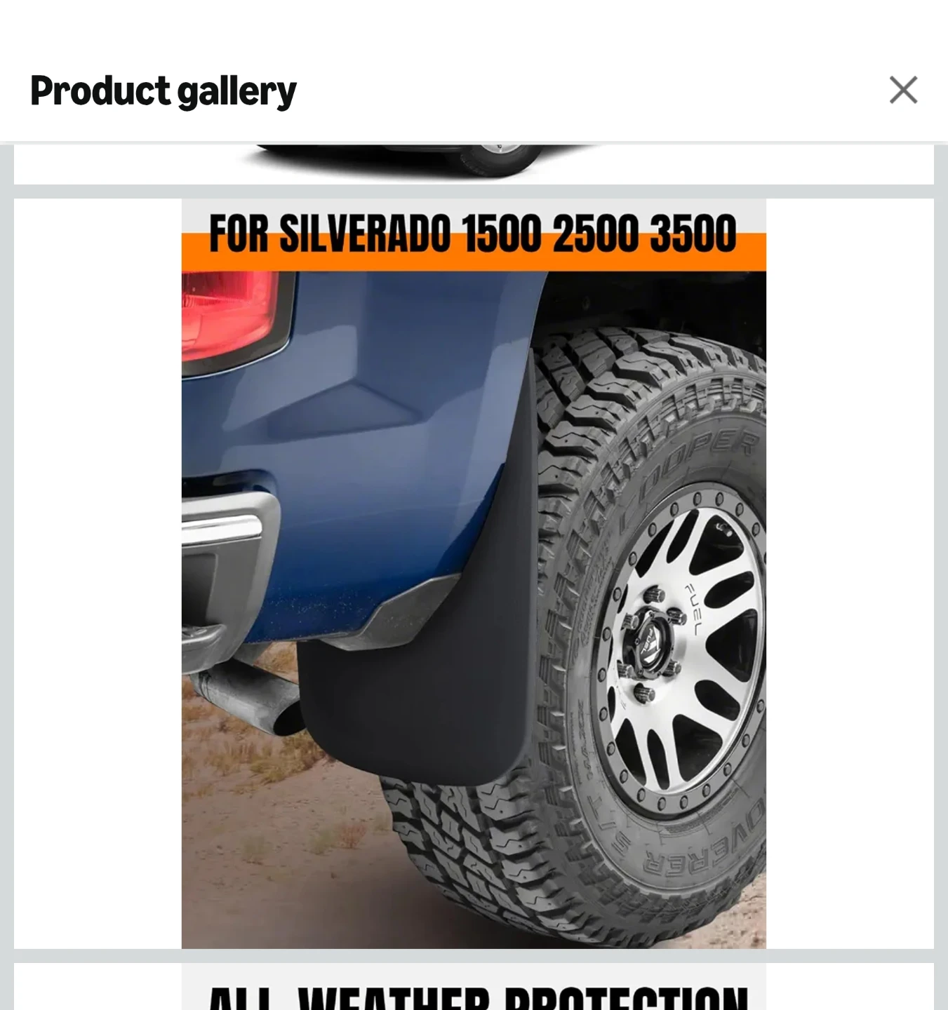 Mud Flaps for Silverado 1500 2500 3500 - photo 2