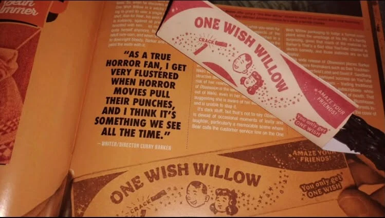 One wish willows (from the hit movie "Obession")