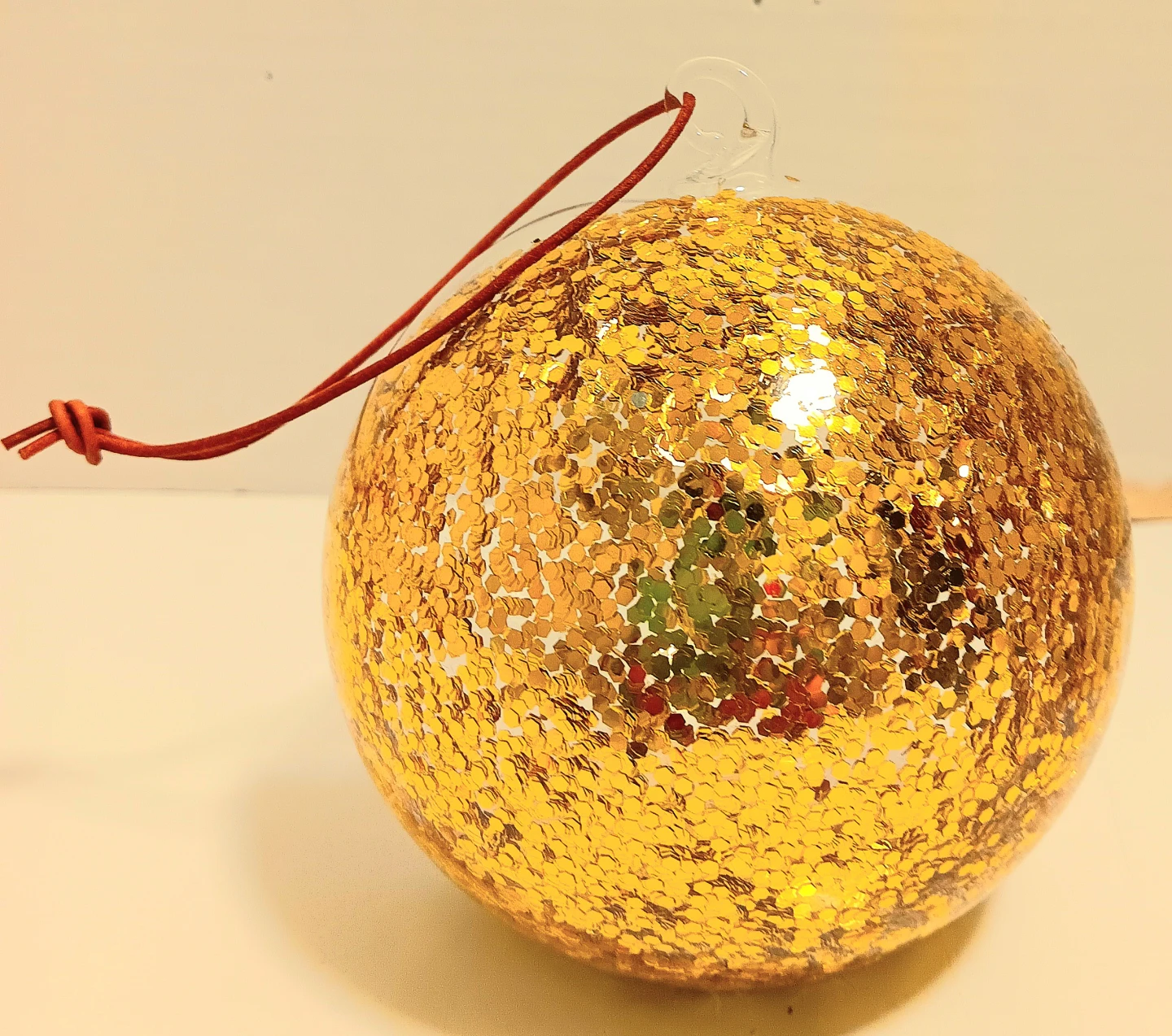 ⚪️🔴🟡Glass Glitter Ornament Set🟡🔴⚪️ - photo 2