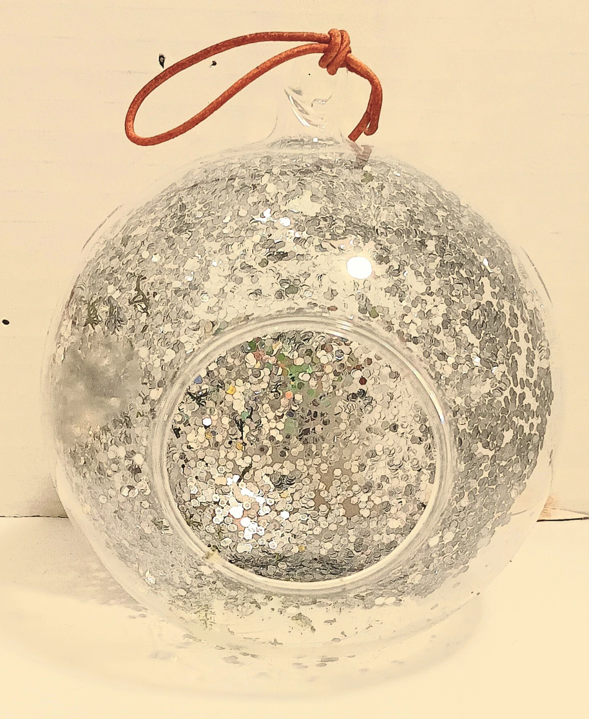 ⚪️🔴🟡Glass Glitter Ornament Set🟡🔴⚪️ - photo 4
