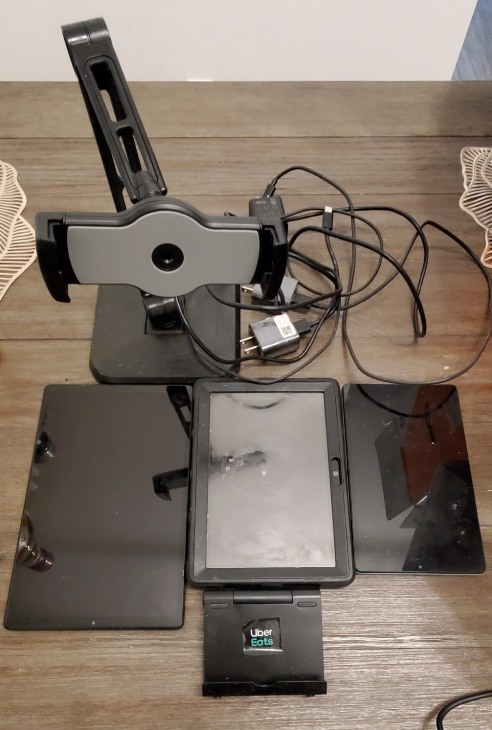 3 Tablets, Tablet Stand and Accessories Bundle