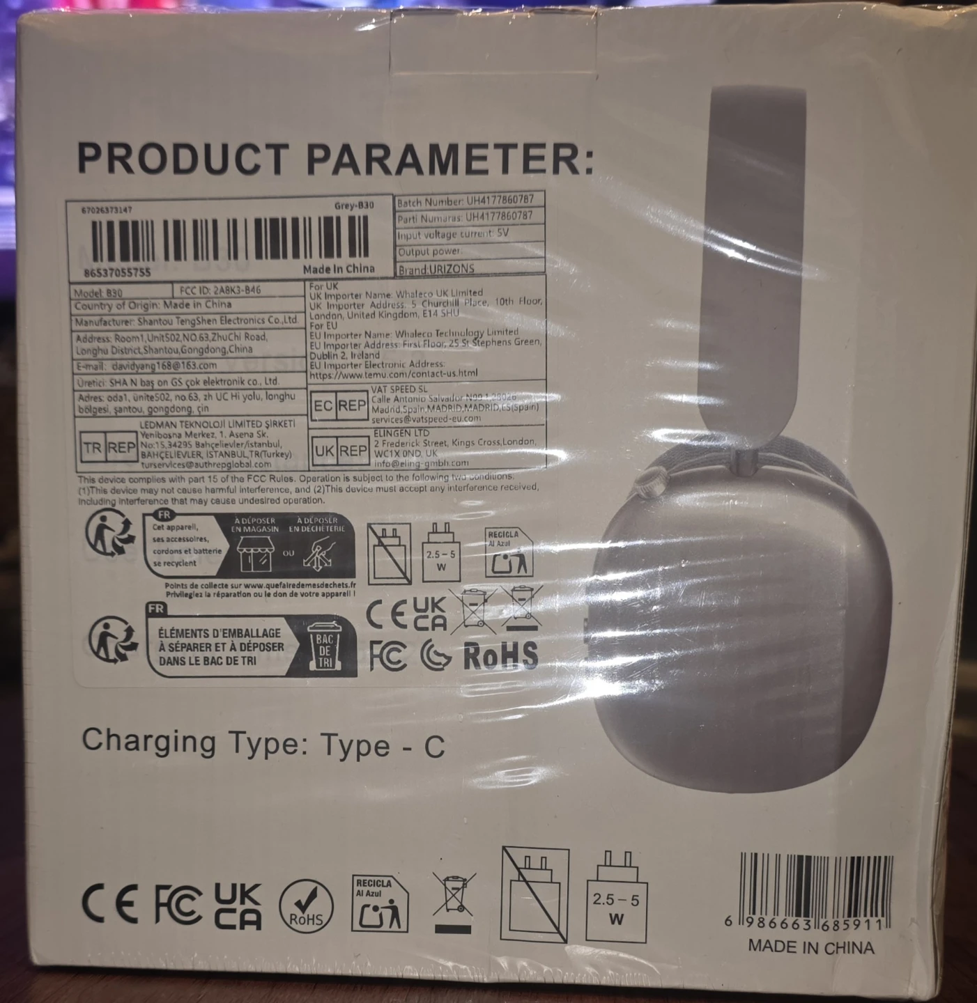 B30 Hi-Fi Wireless Stereo Headphones - photo 4