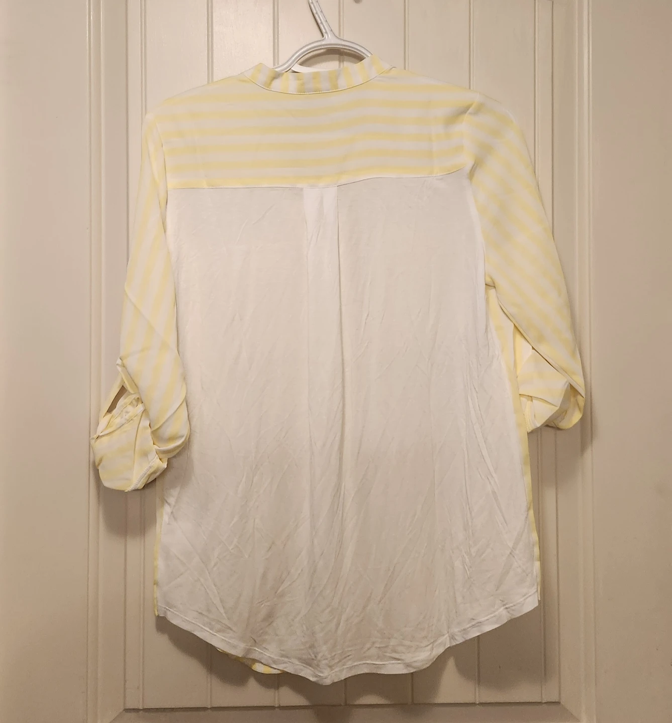 A New Day Yellow Striped Blouse - photo 2