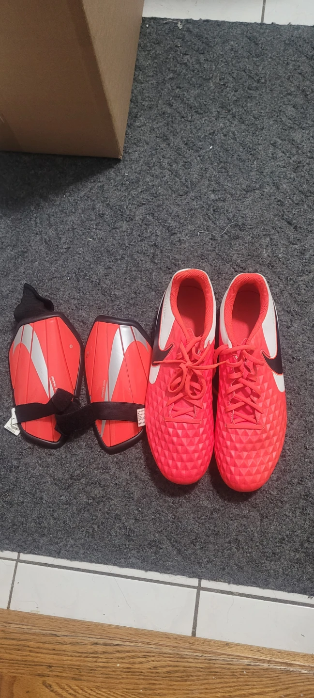 Nike Soccer Cleats and Shin Guards