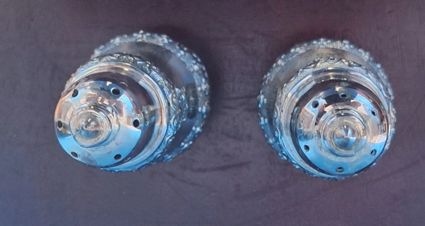 Vintage Silverplated Salt and Pepper Shakers - photo 3