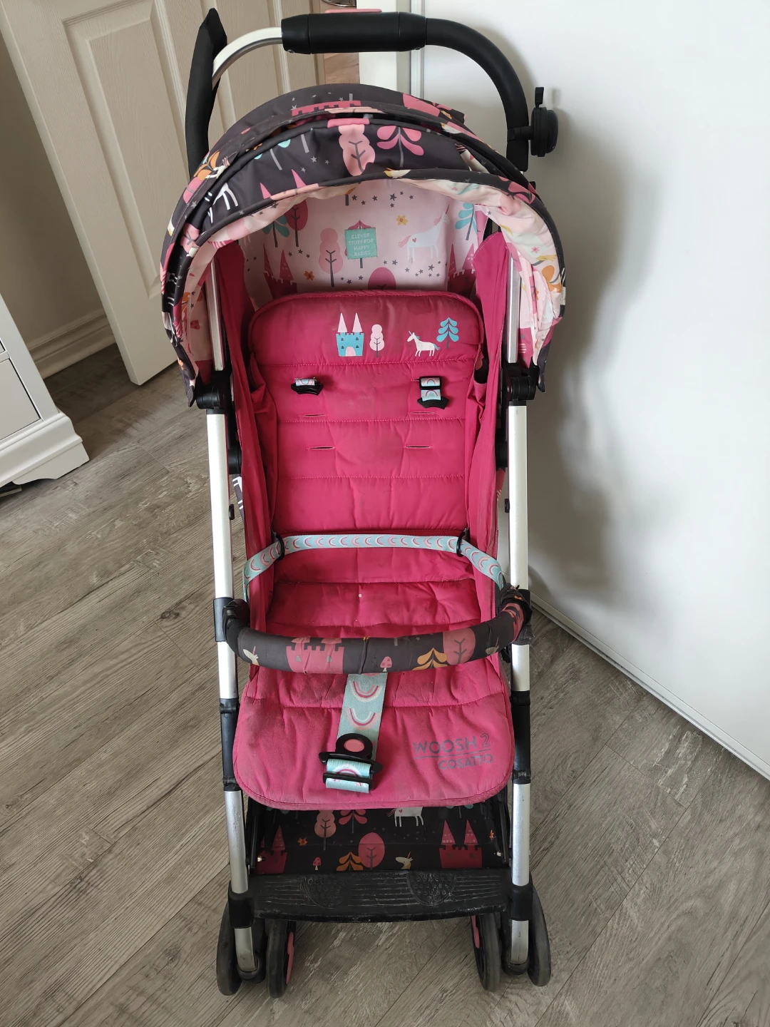 Cosatto stroller with fun unicorn print