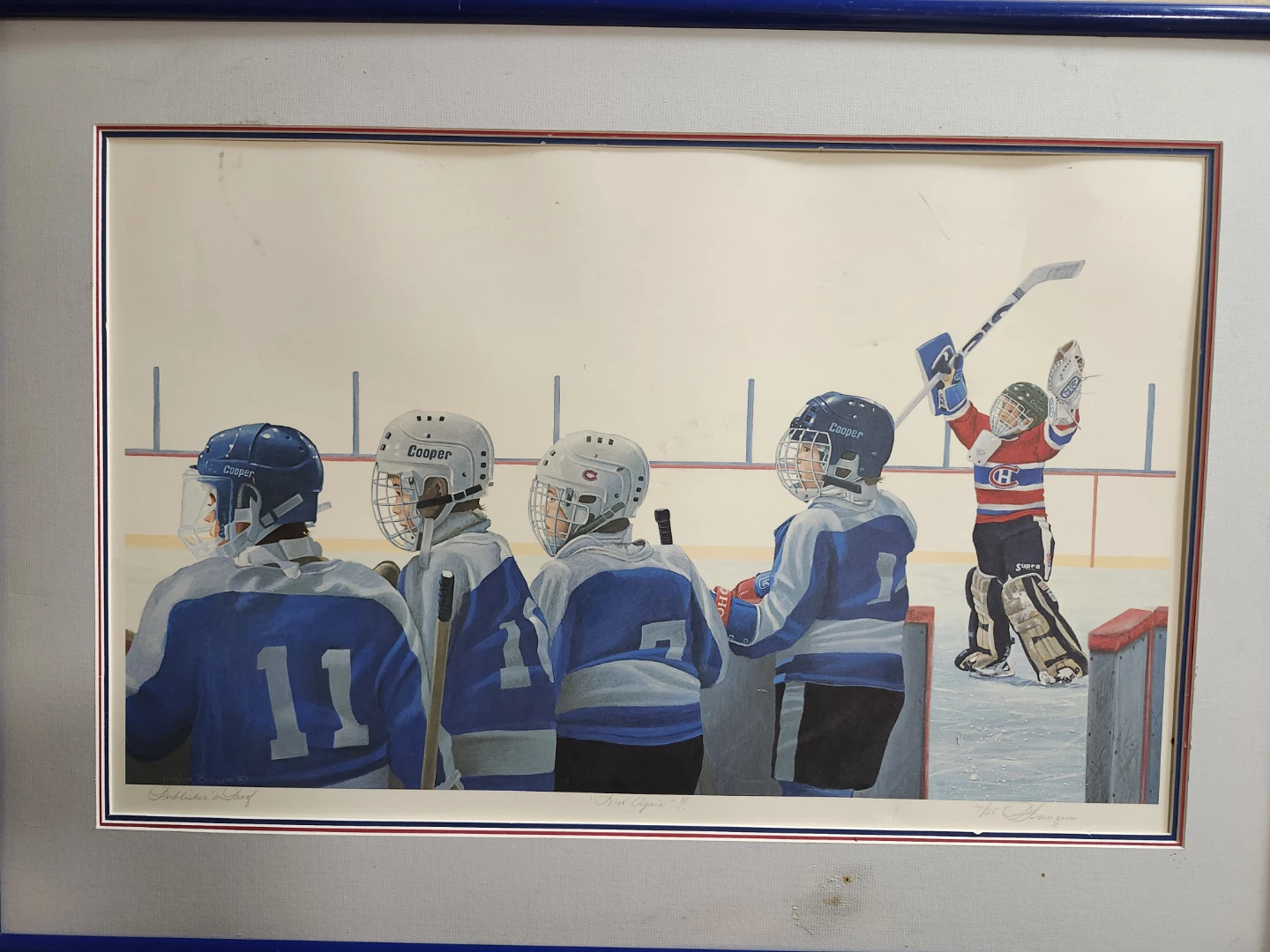 Framed Hockey Art Print 'Future Legends'