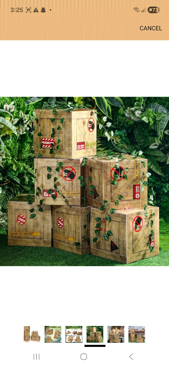 Cardboard Dinosaur Cargo Boxes set - photo 4