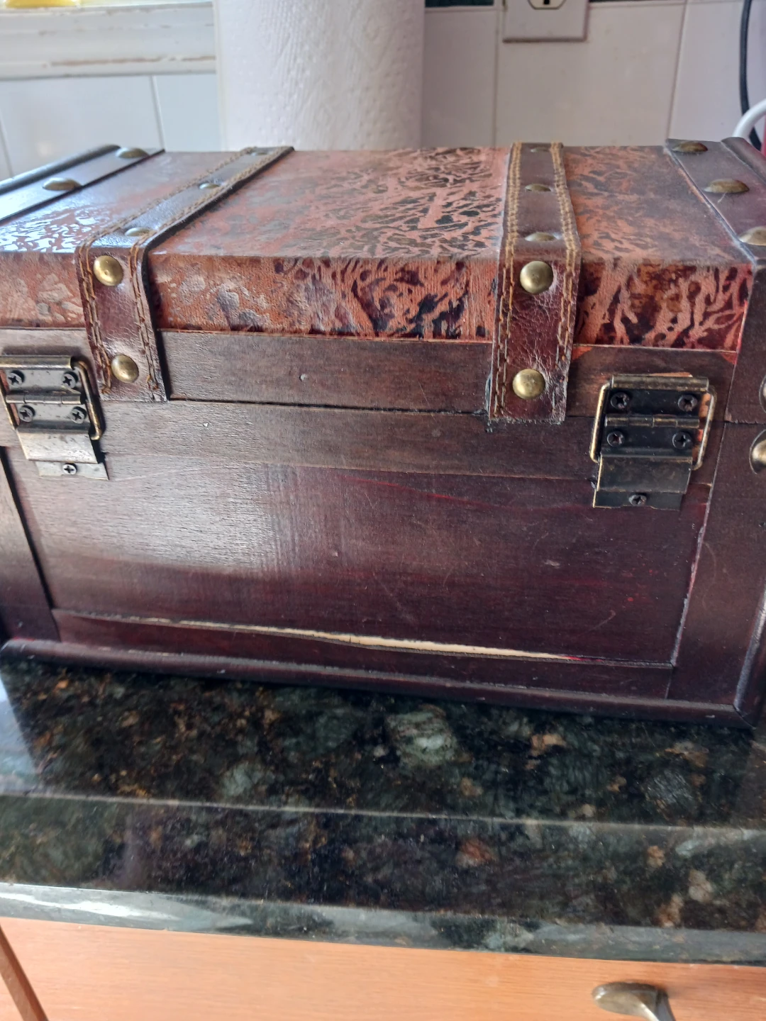 Decorative Wooden Storage Chest Box - photo 3