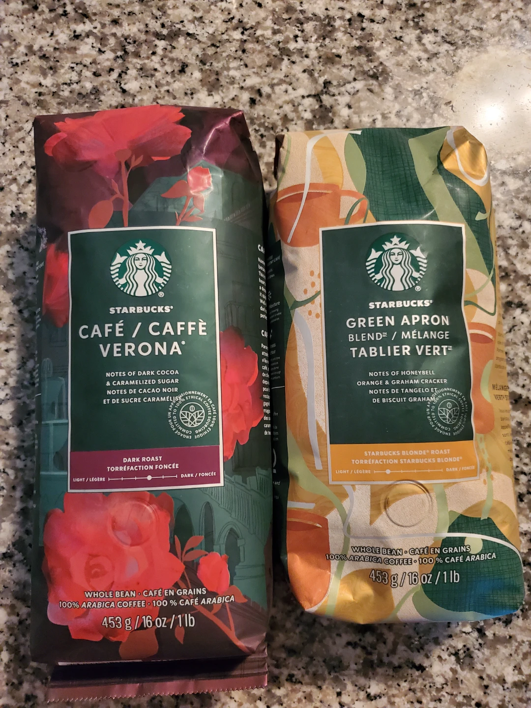 Starbucks Whole Bean Coffee - Verona & Green Apron Blend