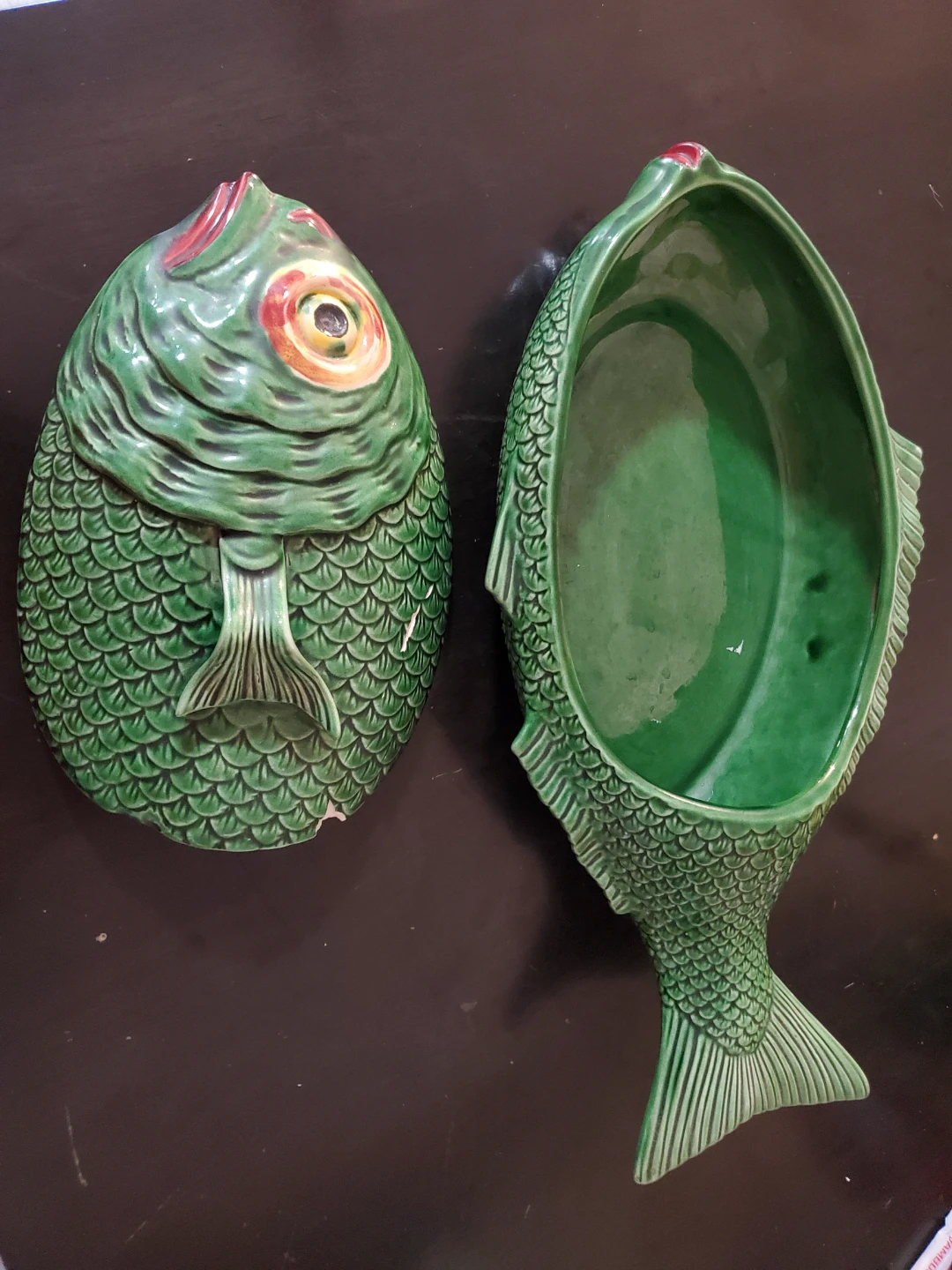 Portuguese Ceramic Fish Bowl
