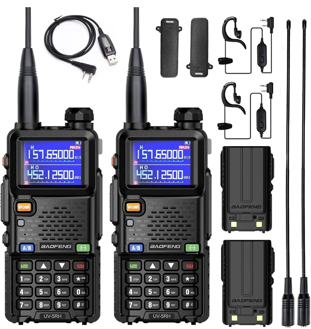 BAOFENG Radio 5RH 8W Ham Radio Long Range Handheld Dual Band