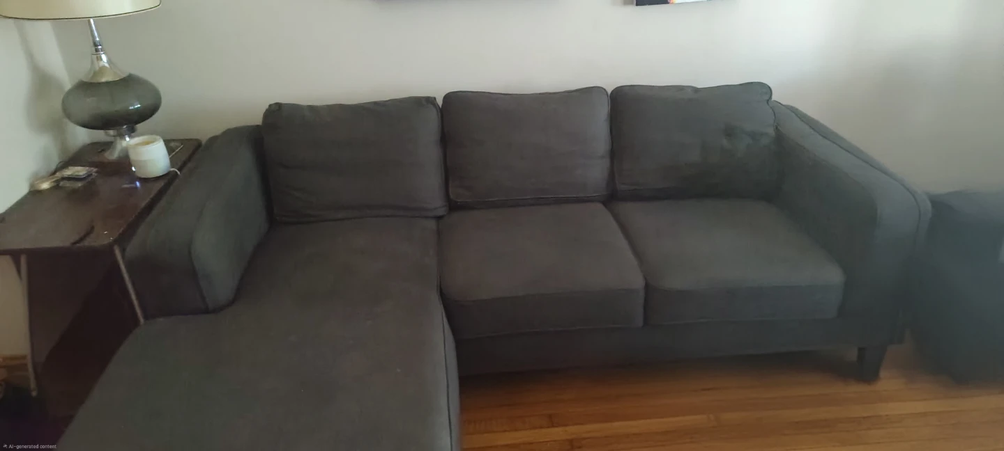 Dark Gray Sectional Sofa - photo 3