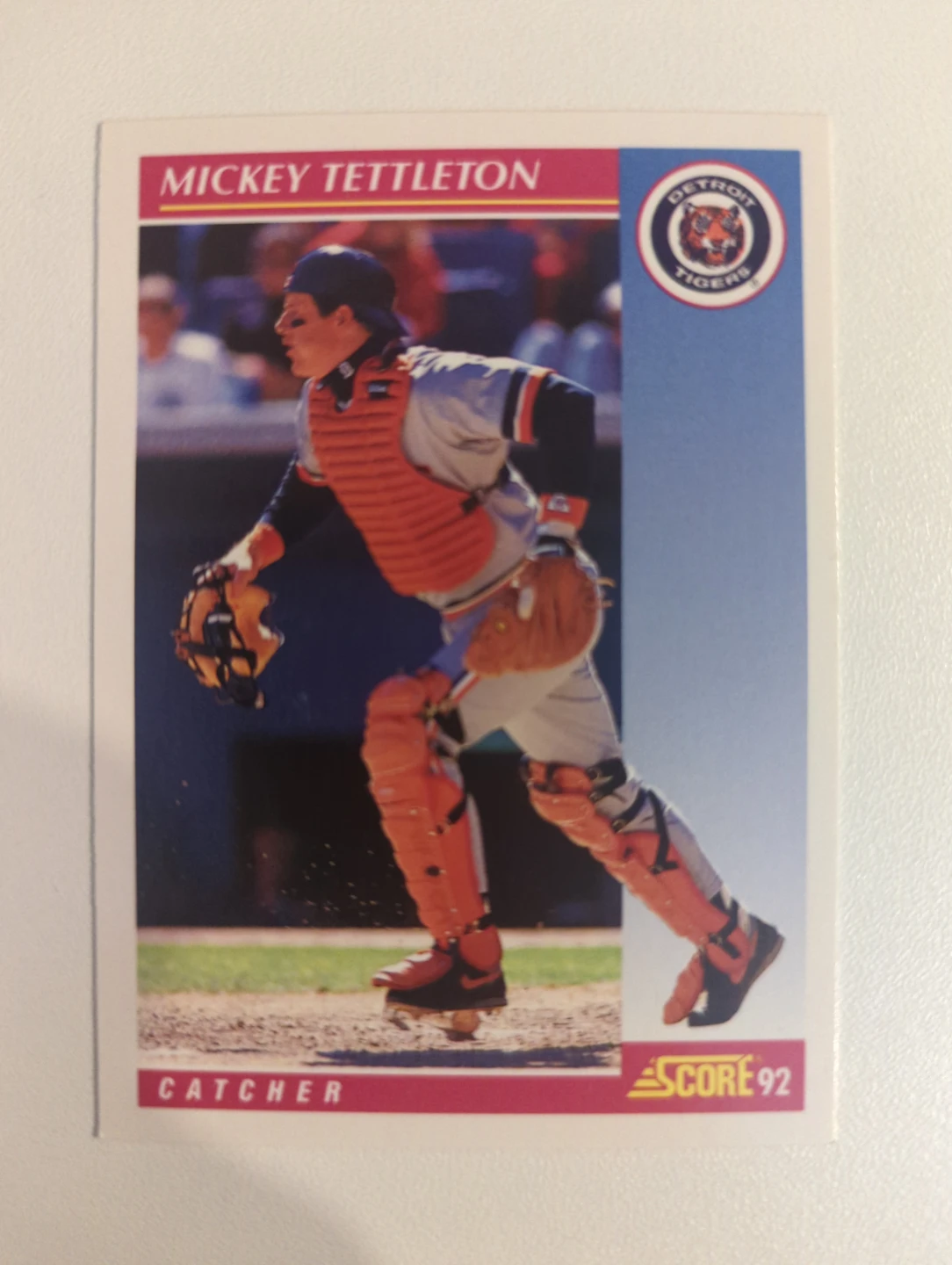 ⚽ 1992 Score Baseball Card - Mickey Tettleton