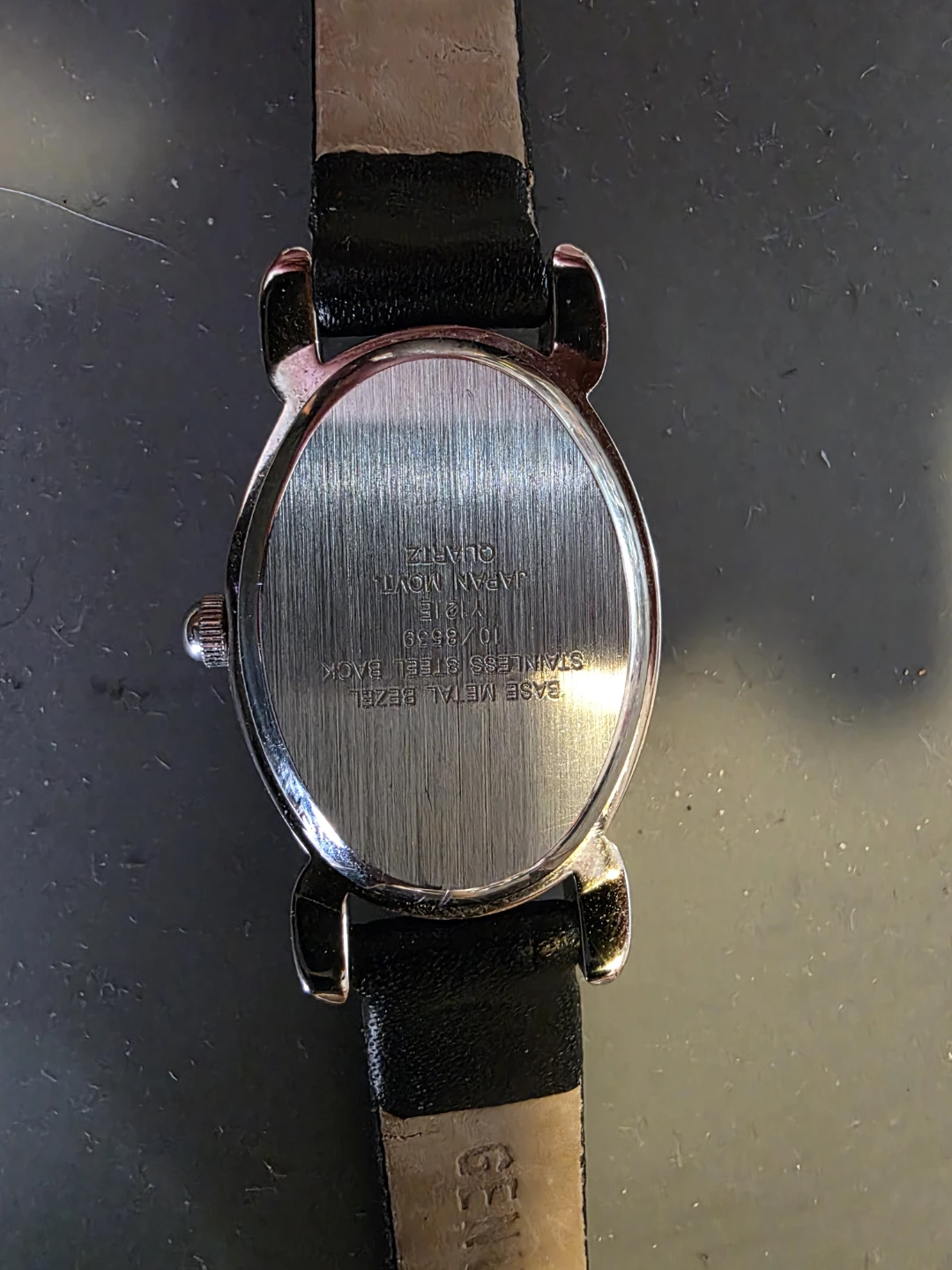 Anne Klein Diamond Black Leather Strap Watch - photo 4