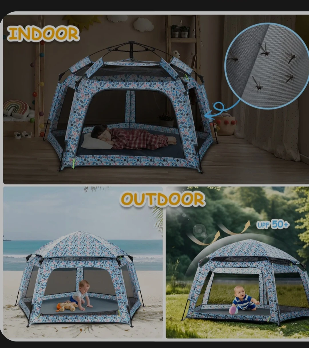 Baby Playpen Pop-up Tent new - photo 3