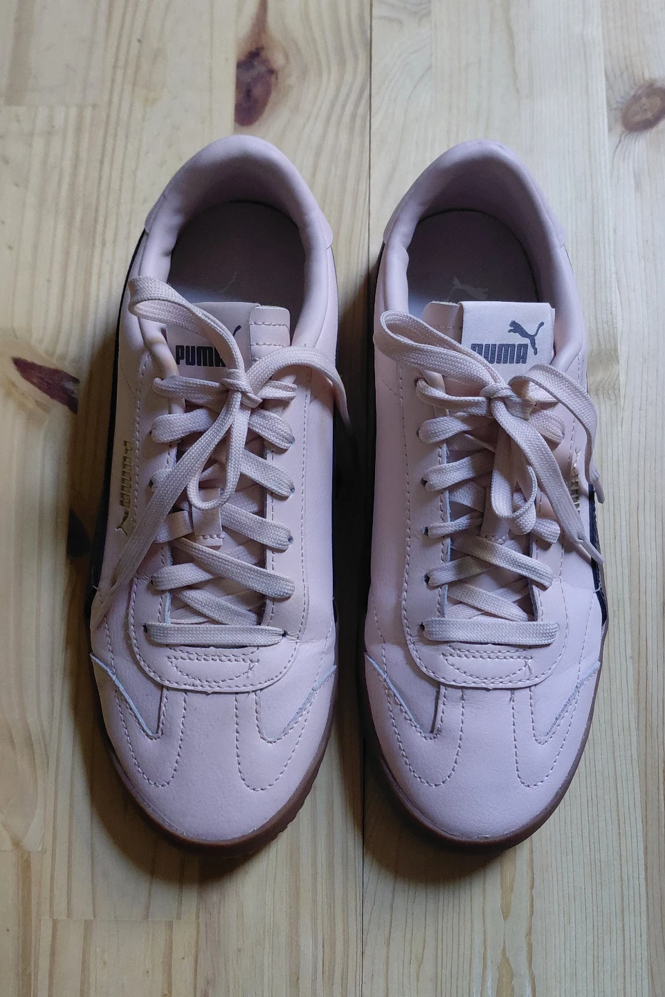 Puma Pink Leather Sneakers