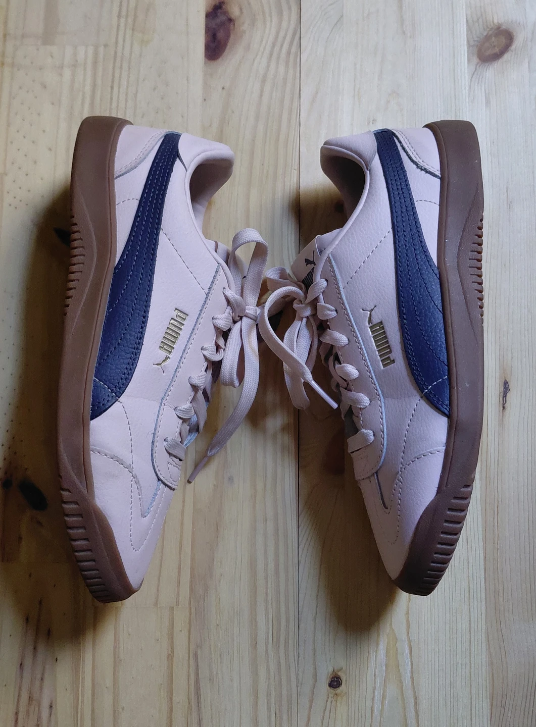 Puma Pink Leather Sneakers - photo 2