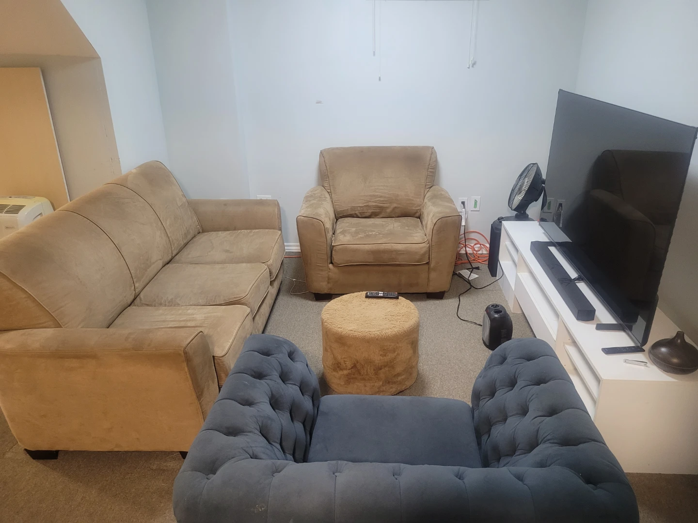 Tan Sofa and Armchair Set - photo 2
