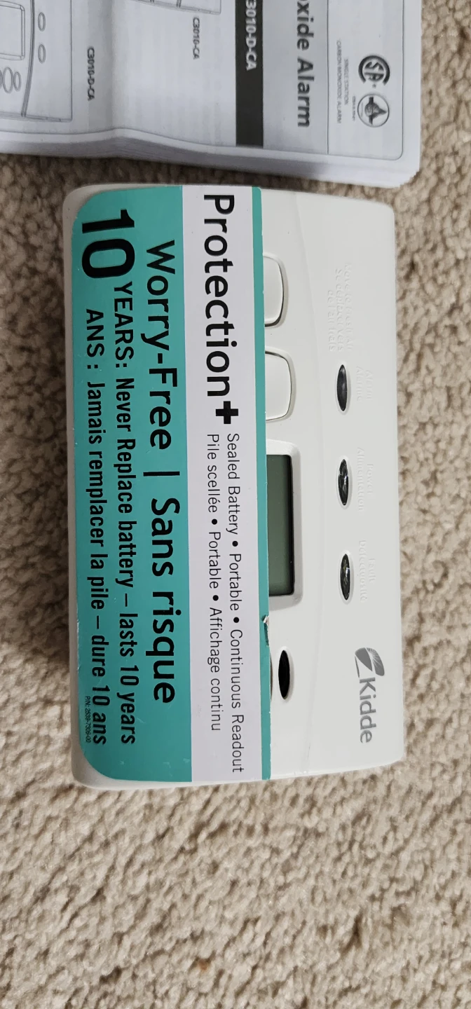 Kidde Carbon Monoxide Alarm C3010-CA - photo 2
