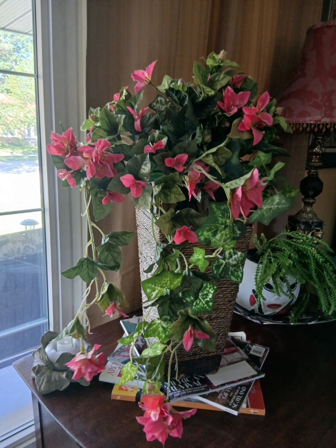Artificial Potted Pink Bougainvillea Plant - photo 4