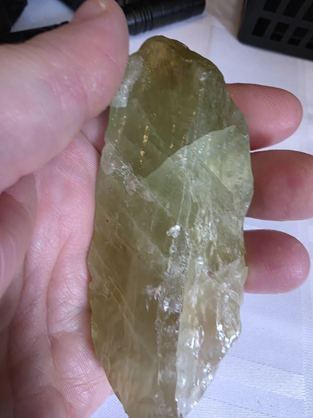 Green Calcite Crystal