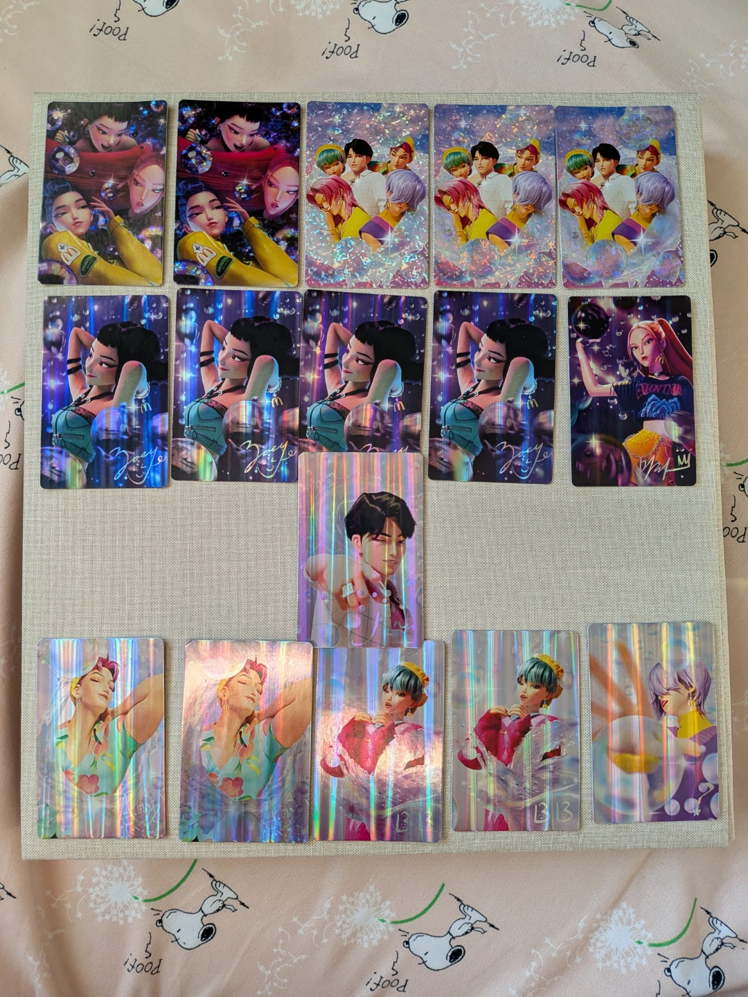 McDonald's x K-pop Demon Hunters Photcards