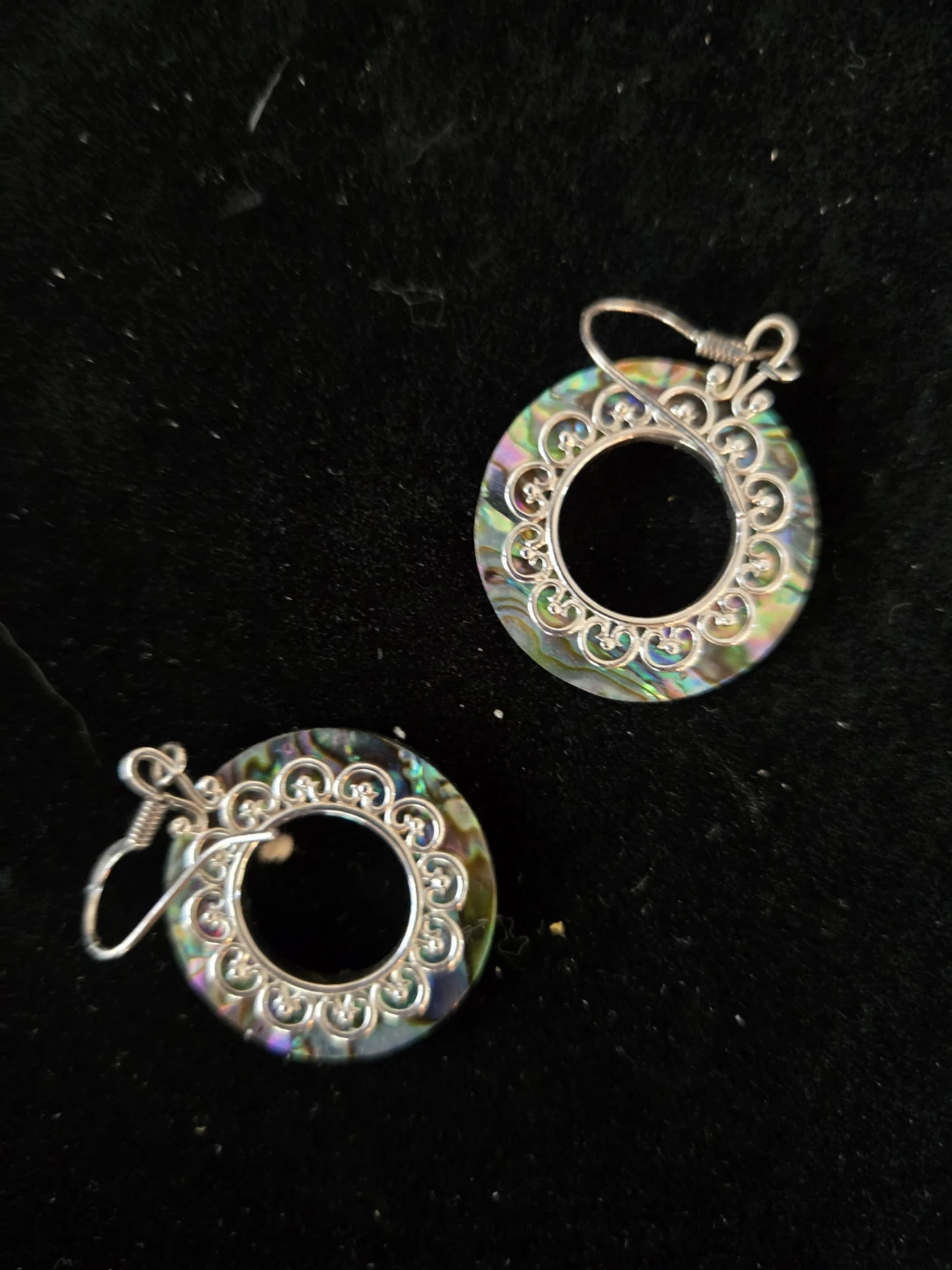 Alpaca Silver belt buckle with Aztec calendar and abalone inlay - photo 4
