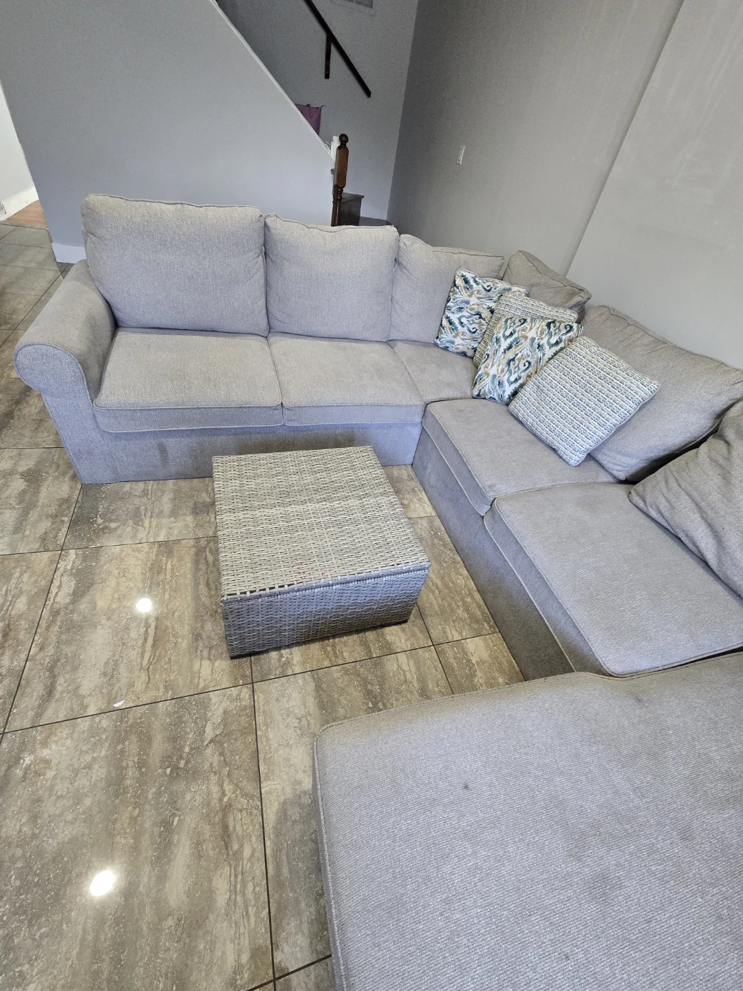 Light Grey Sectional Sofa