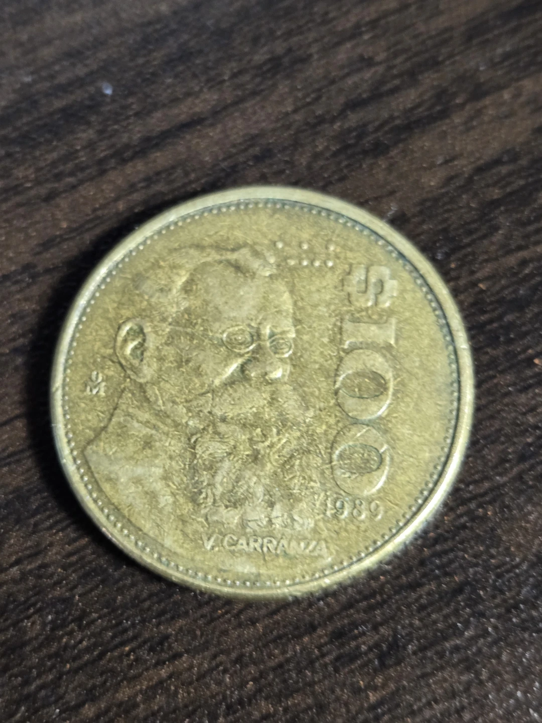 1989 Mexican 100 Pesos Coin - photo 2