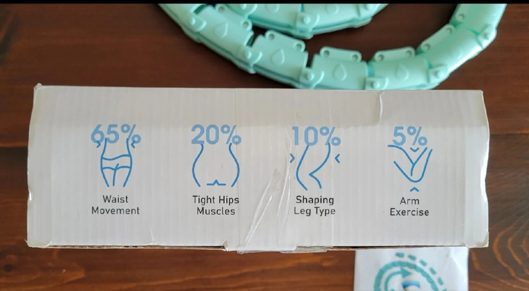 BNIB Weighted Hula Hoop - 47 inch, Cyan ⚽ - photo 3
