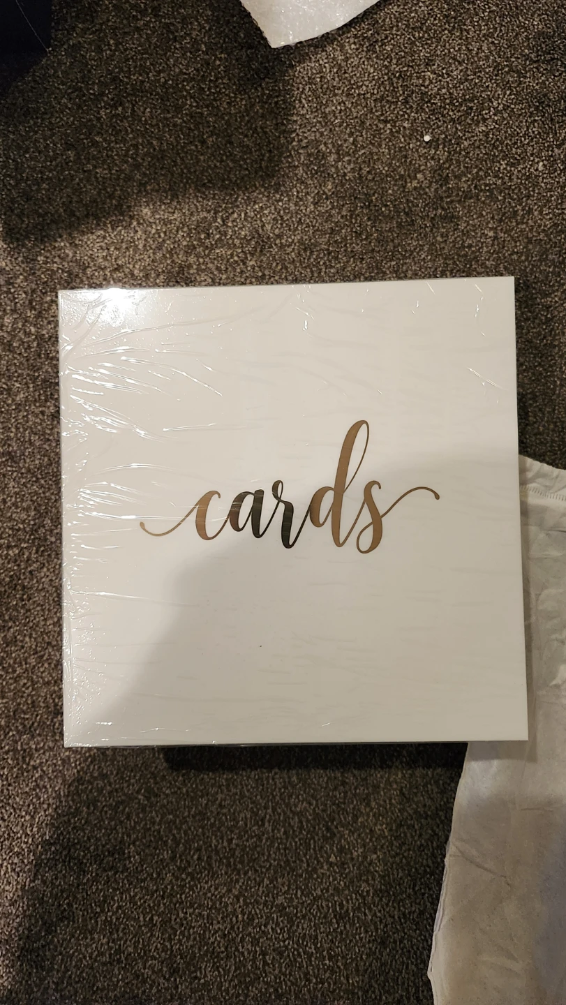 UNIQOOO White Acrylic Card Box