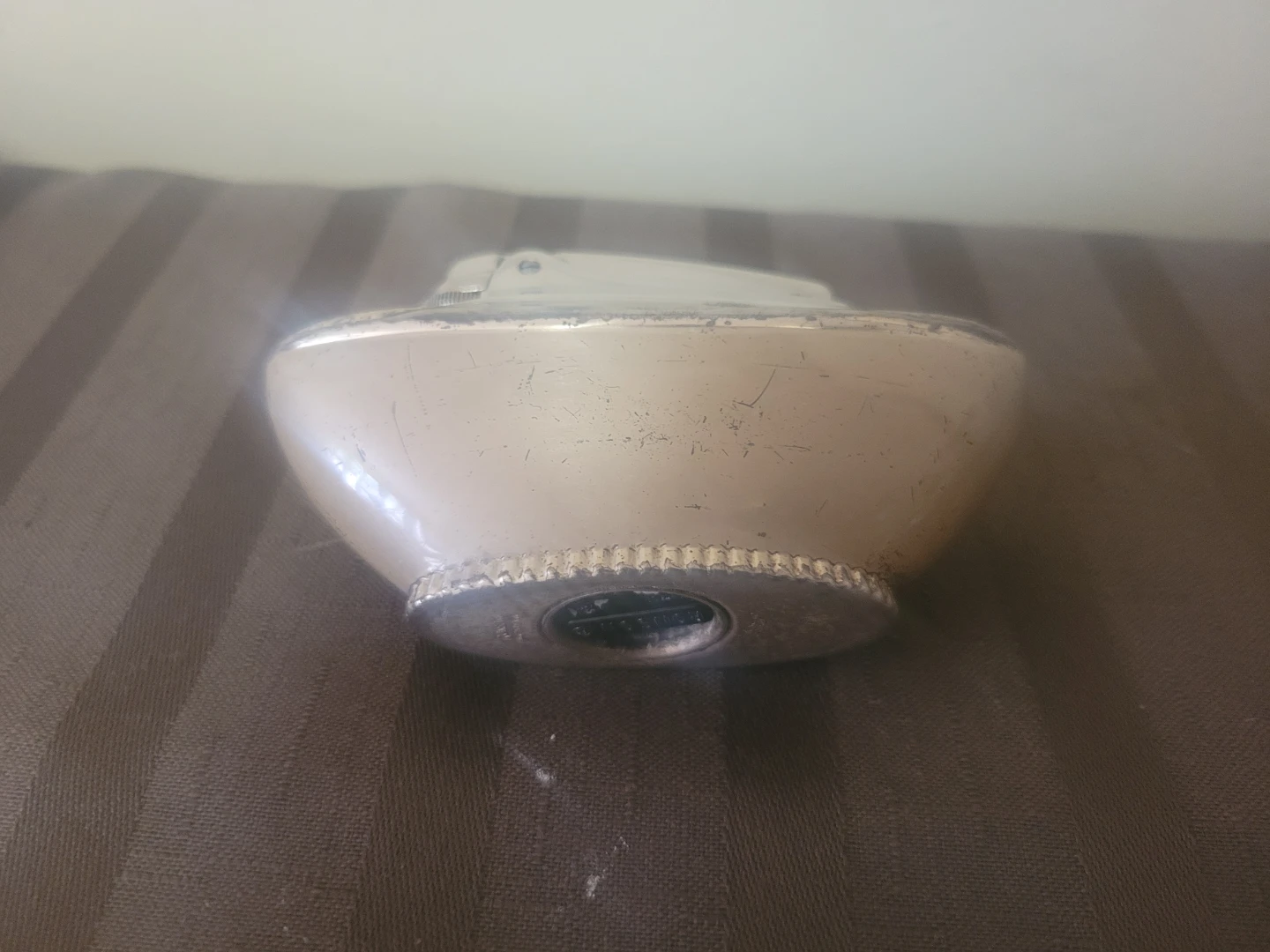 vintage Ronson Varaflame Boat Shaped table lighter silver-plated - photo 3