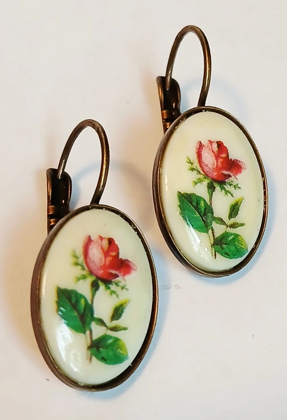 Rose Pendant Necklace and Matching Earrings Set - photo 2