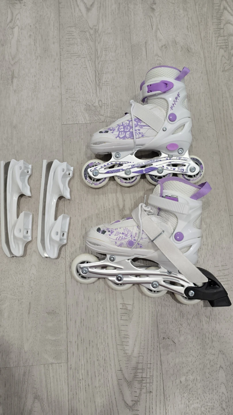Ultra Wheels Switchers Ice/Inline Skates + Pad Set – Barely Used - photo 2