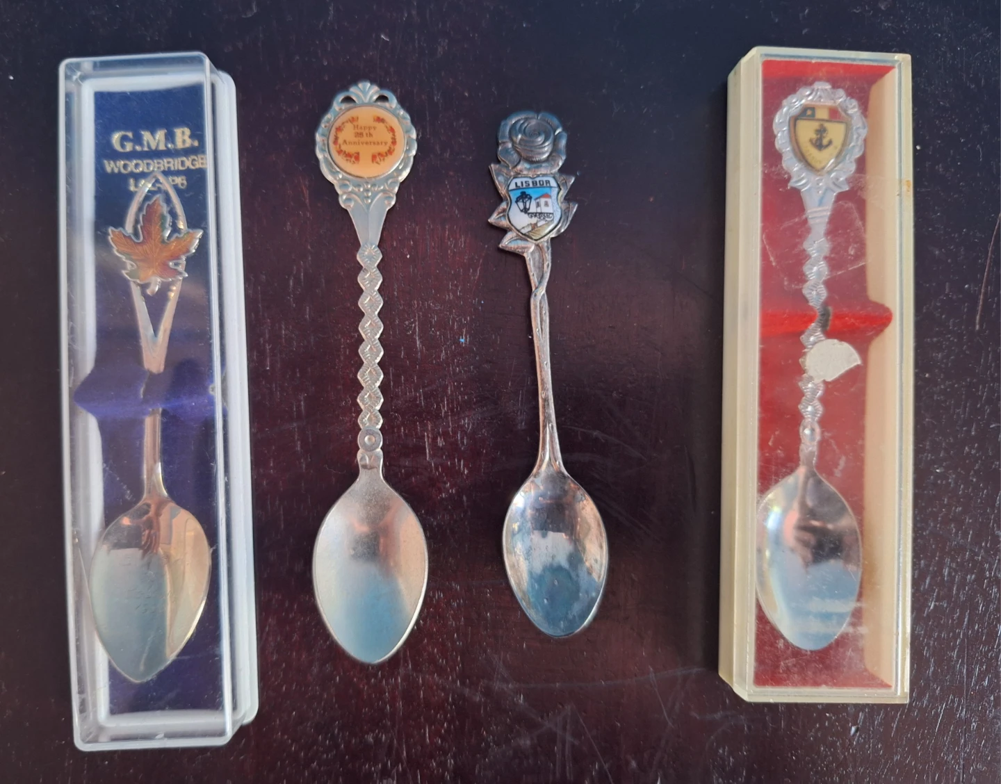 Set of 4 Souvenir Spoons