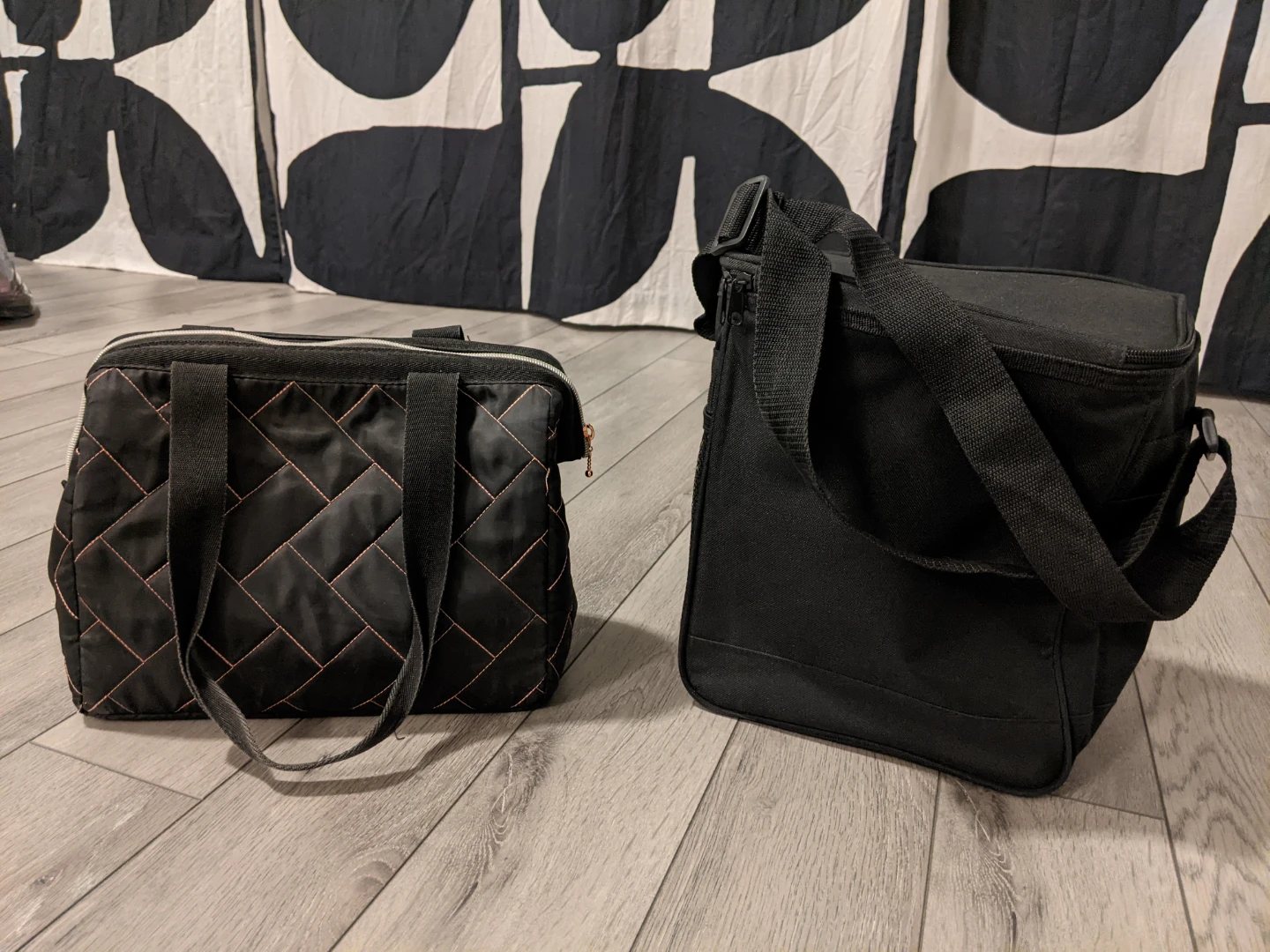 Black Quilted & Roy Foss Cooler Bag Set - photo 2