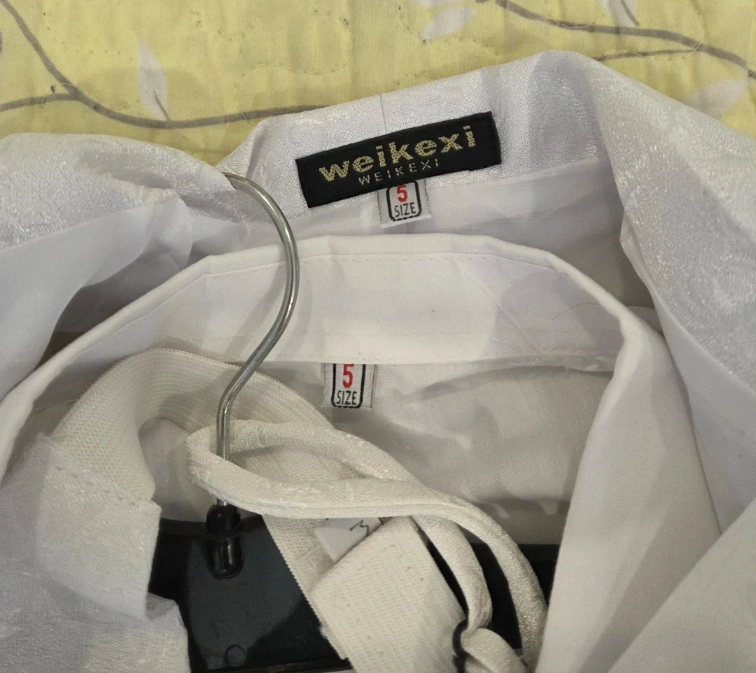 Weikexi Boys White Tuxedo Suit Size 5 - photo 5